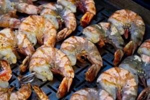Grilled langoustines