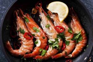 Langoustines on the grill