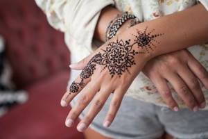 summer henna mahendi tattoo at home