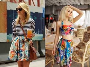summer floral print skirt 2017