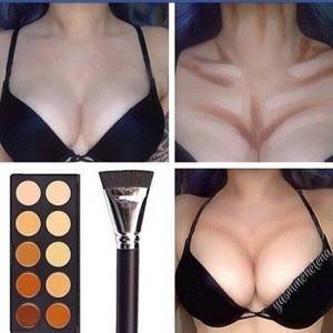 Makeup for breast enlargement