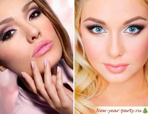 Makeup for the New Year pink shades