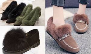 Fur shoes