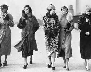 Fashion of the 30s women America, USSR, England, France. Photo 