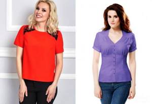 short sleeve blouse models