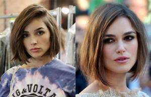 Fashionable French bob hairstyle