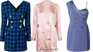 Fashionable cocktail dresses 2021 - double-breasted blazer dresses