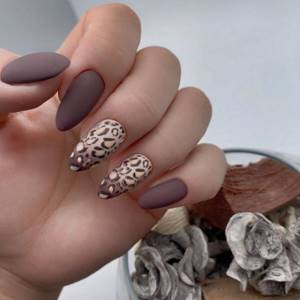 Fashionable “leopard” nails 2021-2022 – ideas and types of design