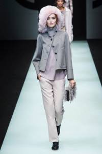 Fashionable fur berets from Giorgio Armani fur