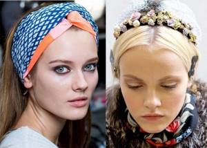 fashionable headbands with flowers (real and artificial) 2021, trends and trends in photo 2