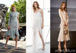 fashionable dresses spring-summer 2021 lace