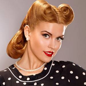 Fashionable hairstyles of the 40s of the last century