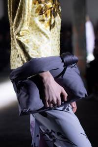 Fashionable bags made of jacket fabric Dries Van Noten