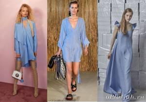 fashionable color of dress spring-summer 2021 photo new trends