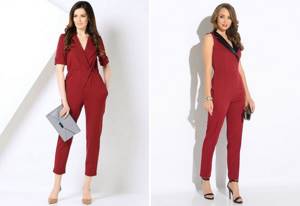 Fashionable classic jumpsuit for a corporate event