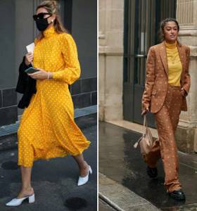 Fashionable yellow color in images