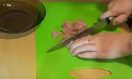 Cutting the fillet