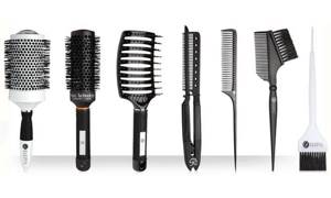 You need special combs for a light evening hairstyle for medium hair