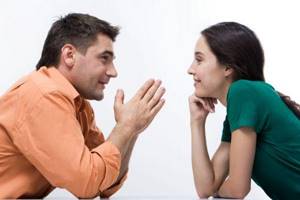communication between man and woman