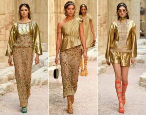 Gold-colored clothing from Chanel 2018