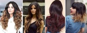 ombre dyeing for dark hair photo