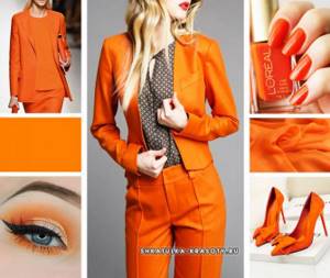 оранжевый цвет в одежде