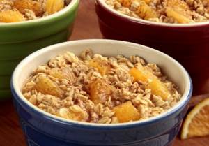 Oatmeal with oranges