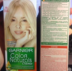 Garnier paint palette by numbers with examples and photos