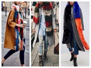 coat with fur scarf