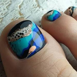 Pedicure 2021: fashionable design and new items photo No. 59