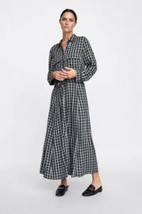 checkered robe dress