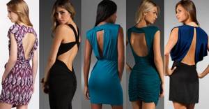 Dresses with open back