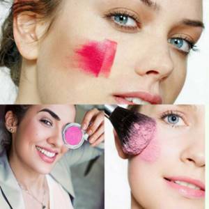 Choosing the color of blush