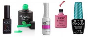 Popular brands of gel polishes