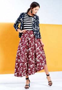 Popular models of drape skirts 011