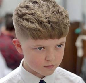 hairstyles for boys From 5 to 7 years Caesar