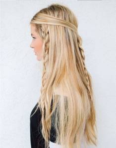 hairstyles for long flowing hair photos