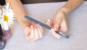 Shaping your nails