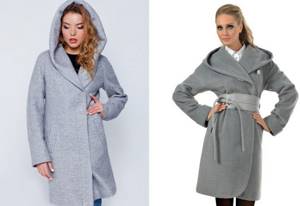 fitted coat with hood
