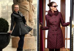 fitted quilted coat