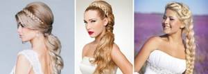 Simple wedding hairstyles in different styles