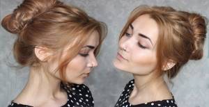 Bun for medium hair: how to do?