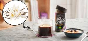 instant coffee with vanilla