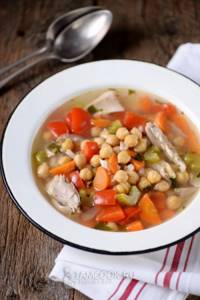 Chickpea and chicken soup recipe