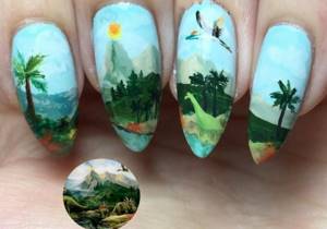paint with acrylic on nails
