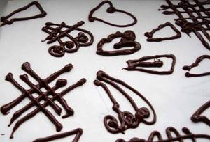 Chocolate drawings