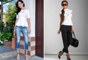 what to wear with a short sleeve blouse
