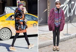 what to wear with colored fur coats