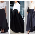 What to wear with a long black skirt 1