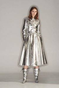metallic silver clothing